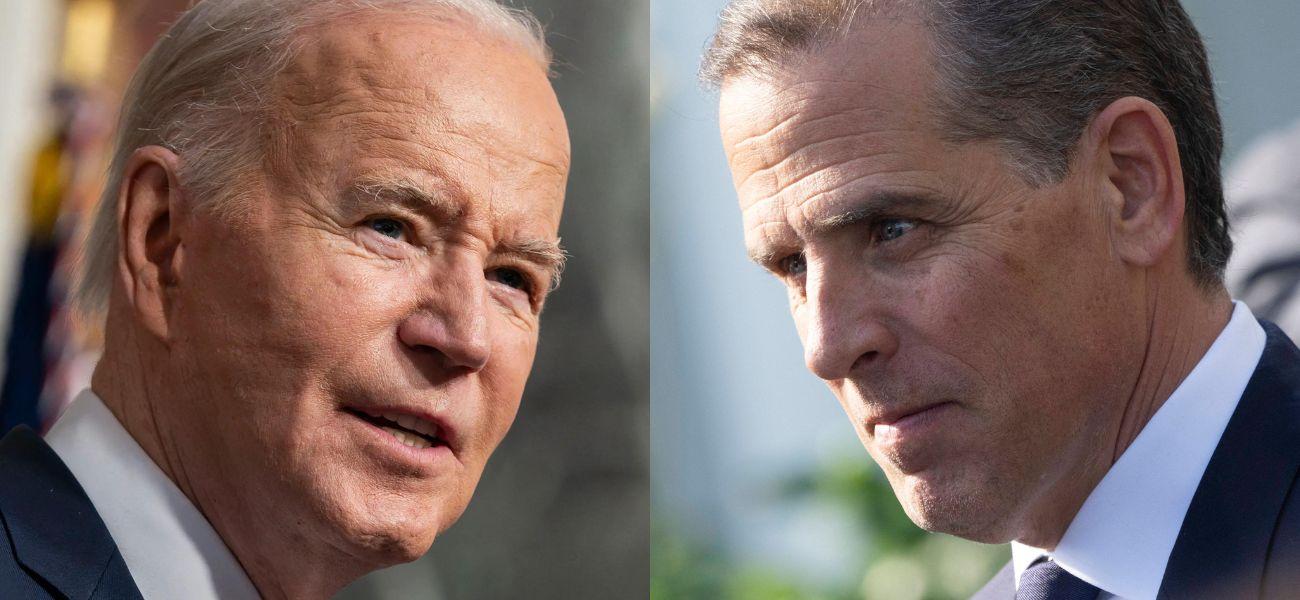 Joe Biden (left) and Hunter Biden (right)
