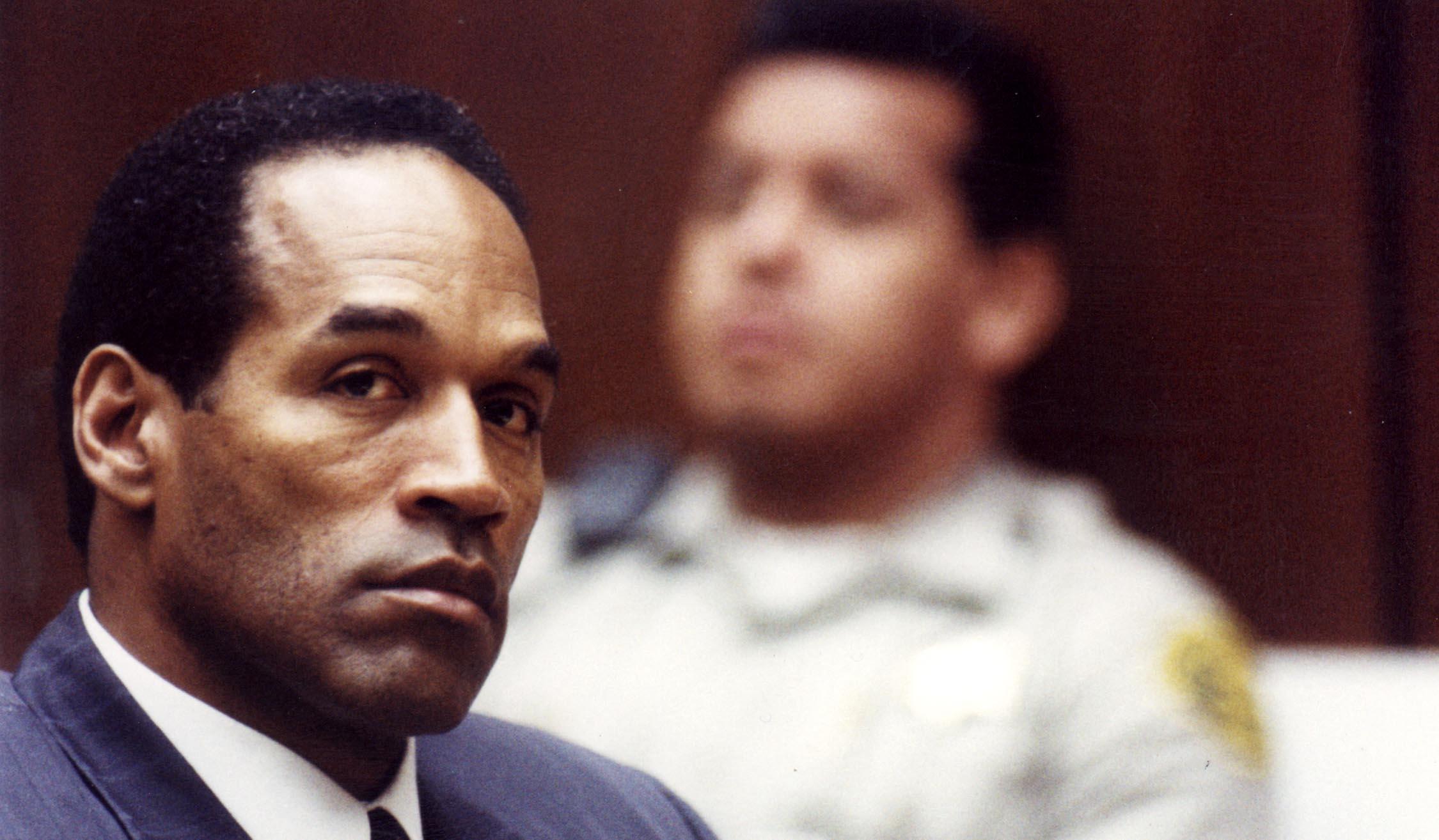 O.J. Simpson in courtroom