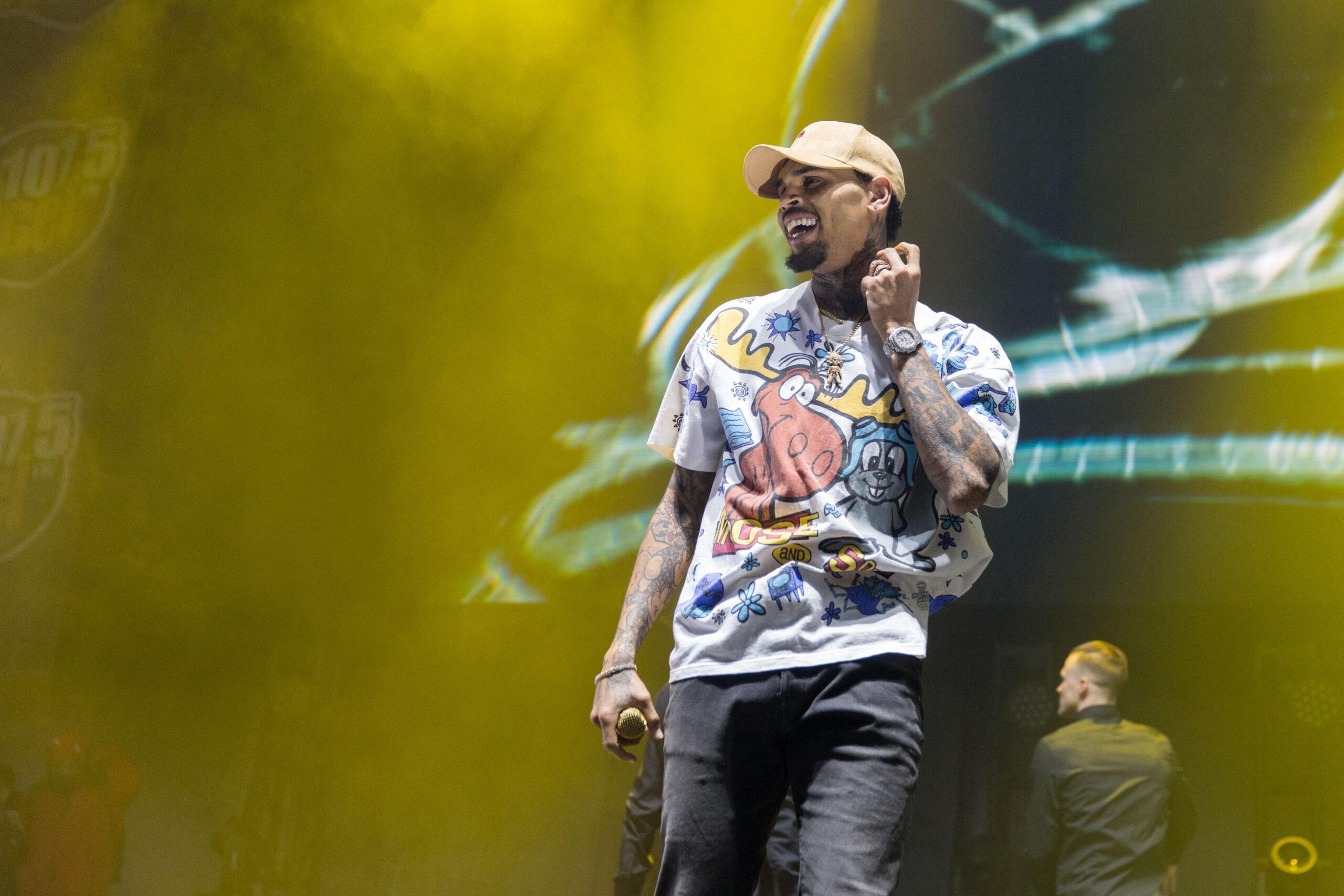 Chris Brown performing at the WGCI Big Jam Concert in Chicago
