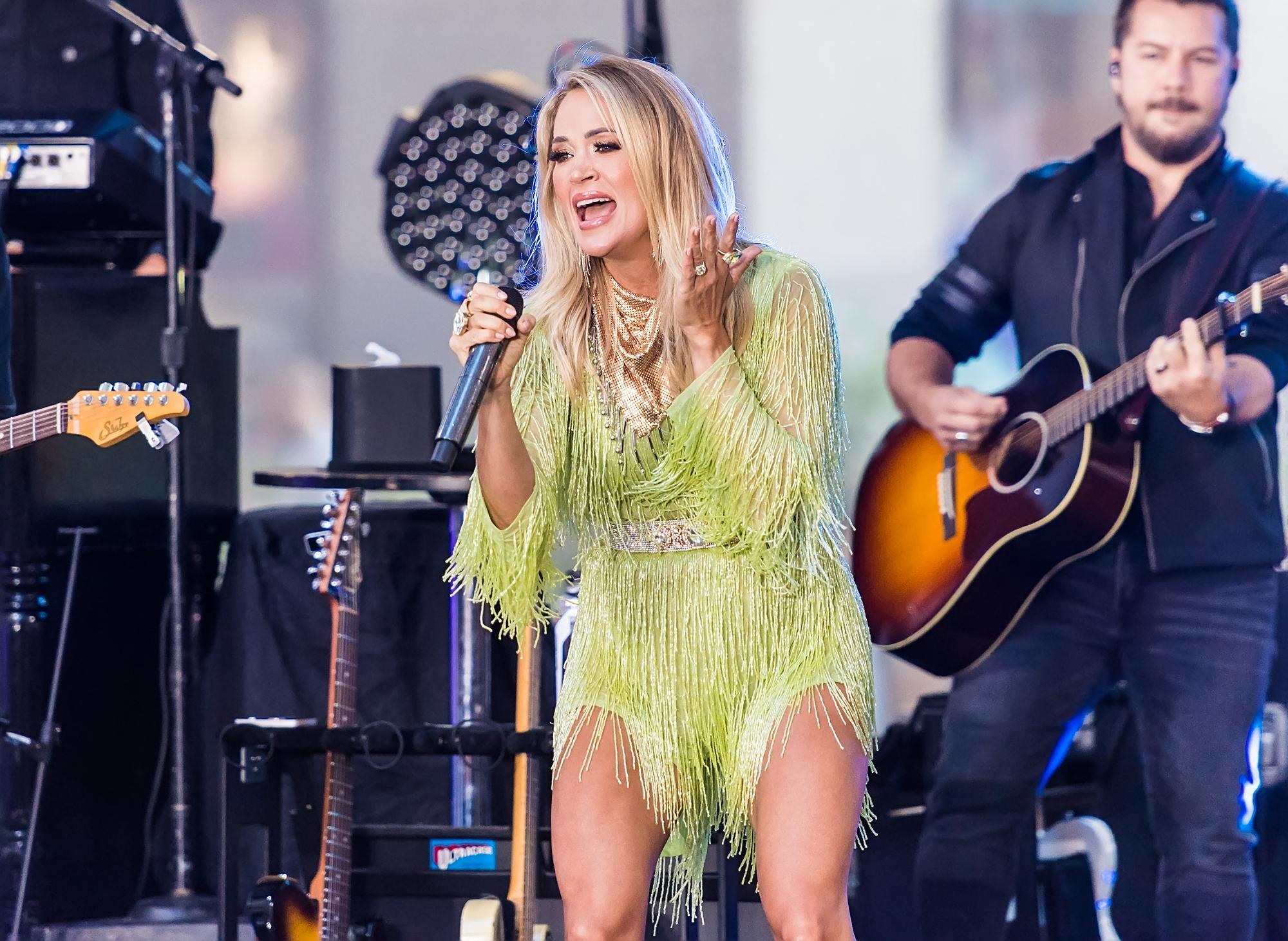 Carrie Underwood performs on NBC's "Today" show