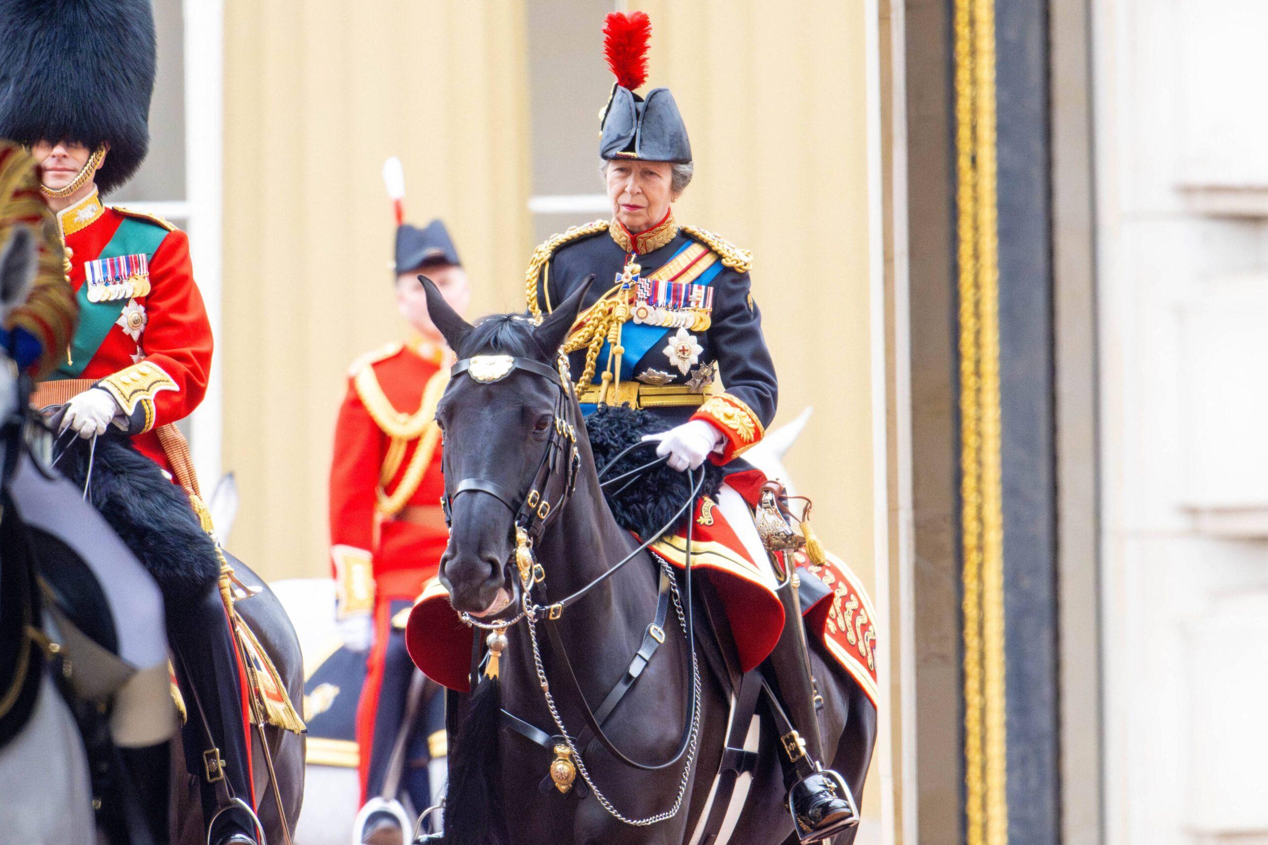 Princess Anne at Trooping The Colour, London, UK - 15 Jun 2024