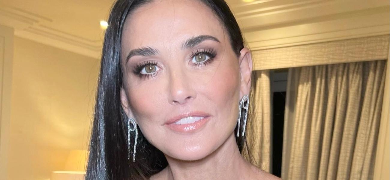 Demi Moore close up