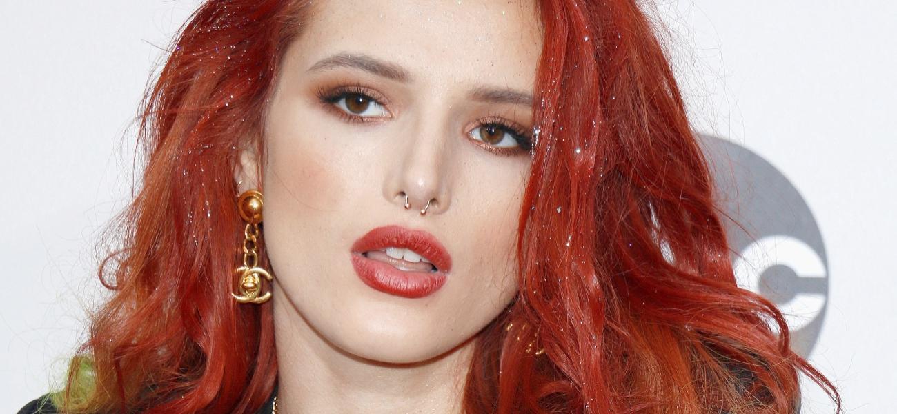 Bella Thorne poses close up