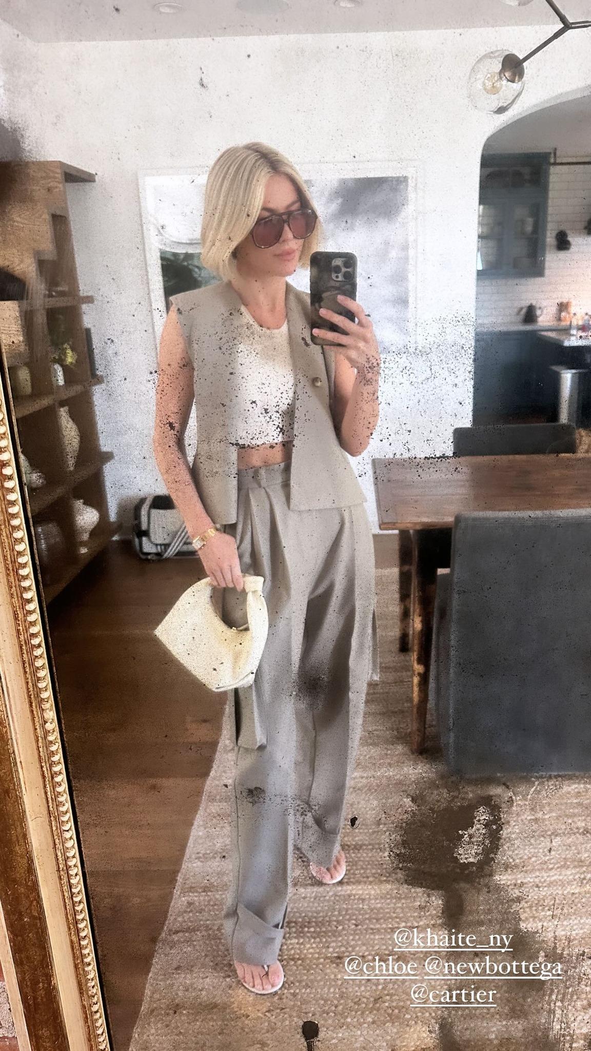 Julianne Hough takes a selfie to show off her outfit.