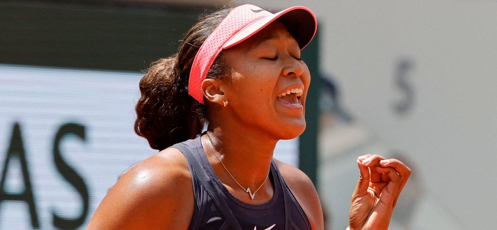 Naomi Osaka expressing emotions during Tennis Grand slam Roland garros 2024 Paris