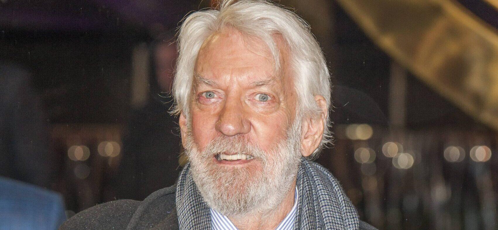 Actor Donald Sutherland attending the Hunger Games Catching Fire film premiere at the Odeon Leicester Square in London