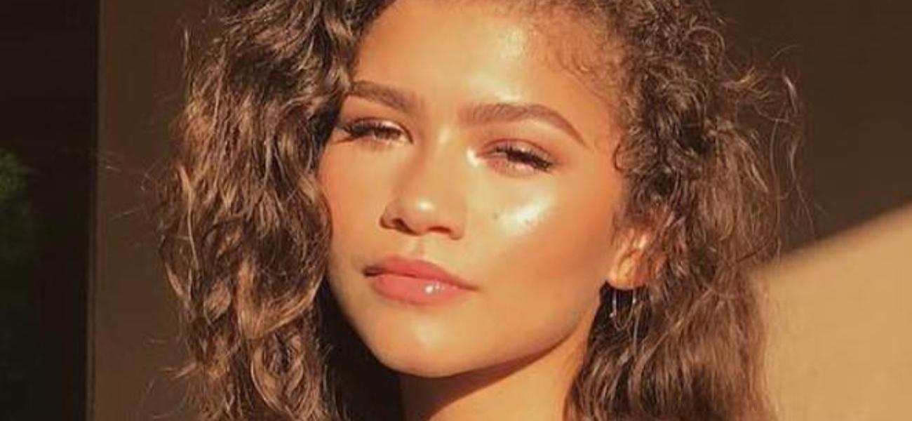 Zendaya poses looking glowing