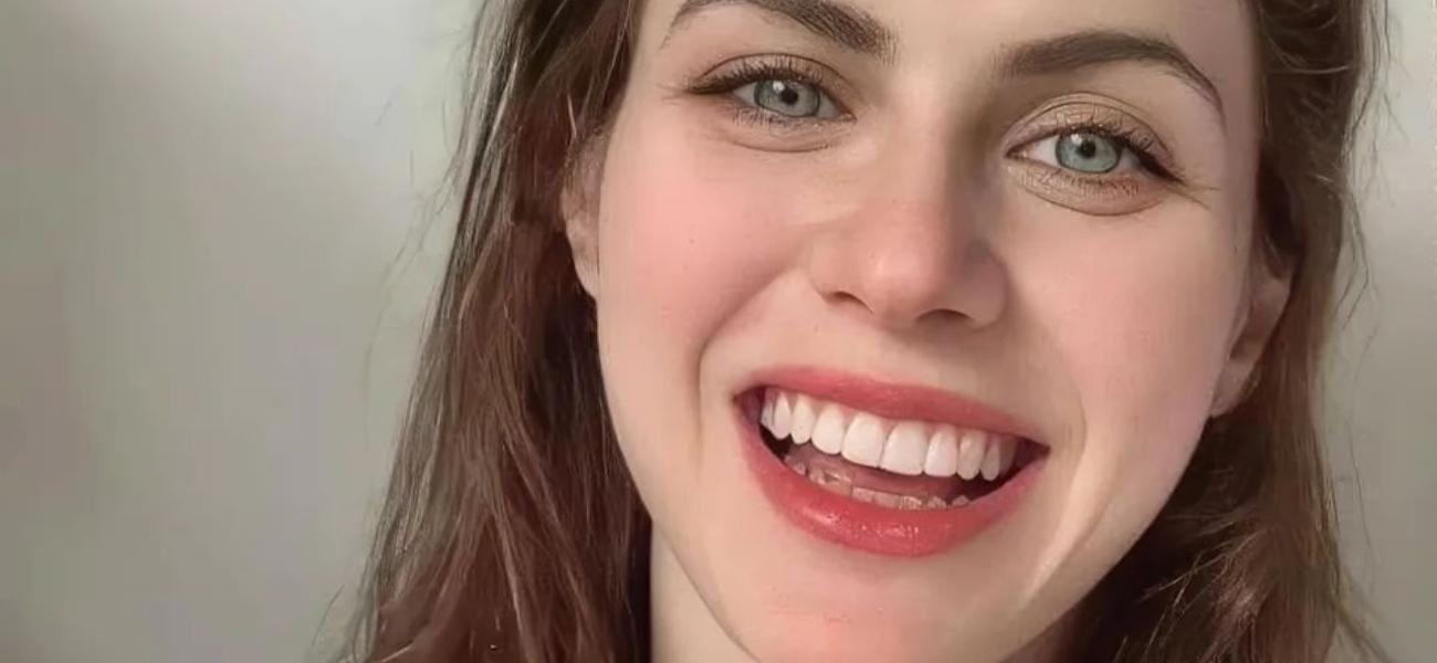 Alexandra Daddario smiling close up