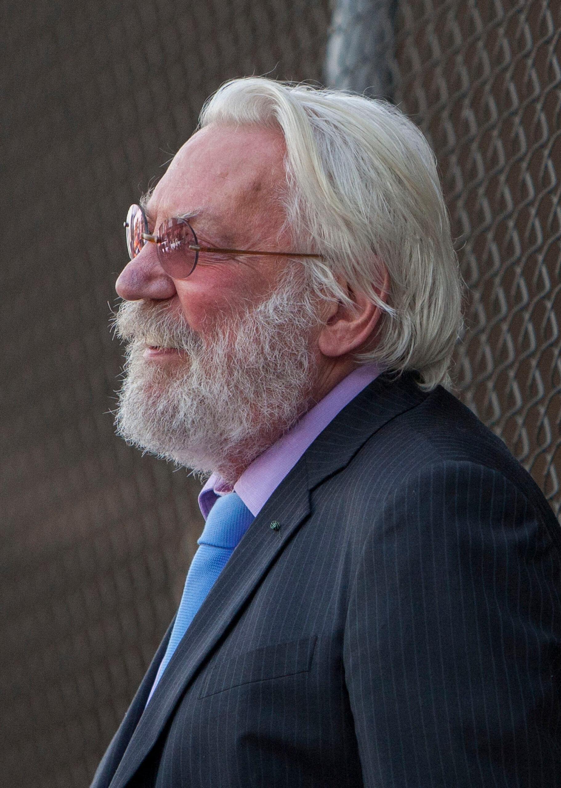 Donald Sutherland attends the ceremony honoring him with a Star on The Hollywood Walk of Fame