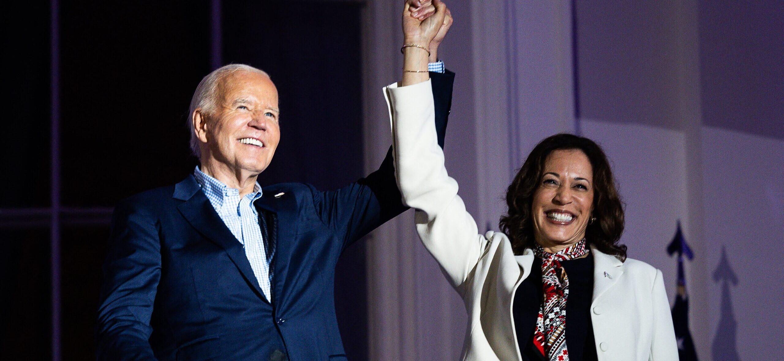 Kamala Harris and Joe Biden at 2024 Independence Day at the White House