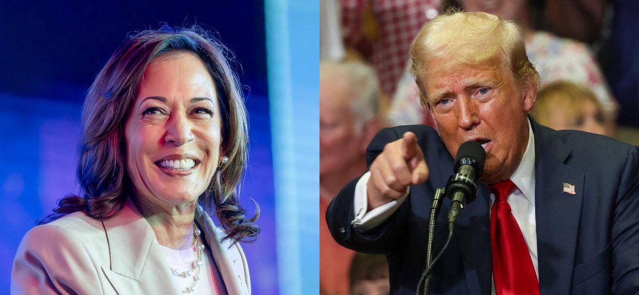 Kamala Harris (left) Donald Trump (right)