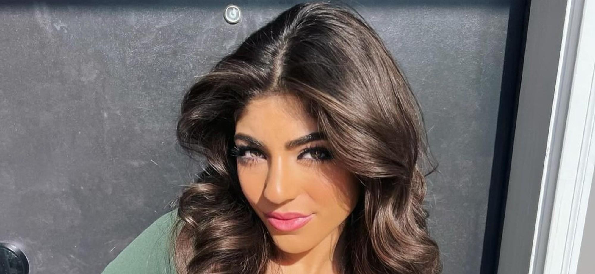 Teresa Giudice's daughter Milania poses for the camera.