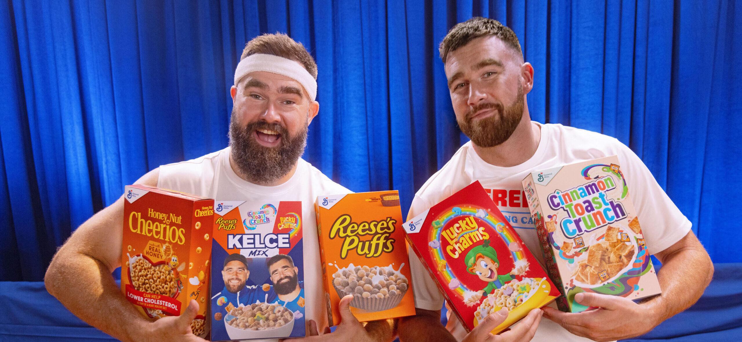 Travis e Jason Kelce lançam seu próprio cereal matinal Kelce Mix