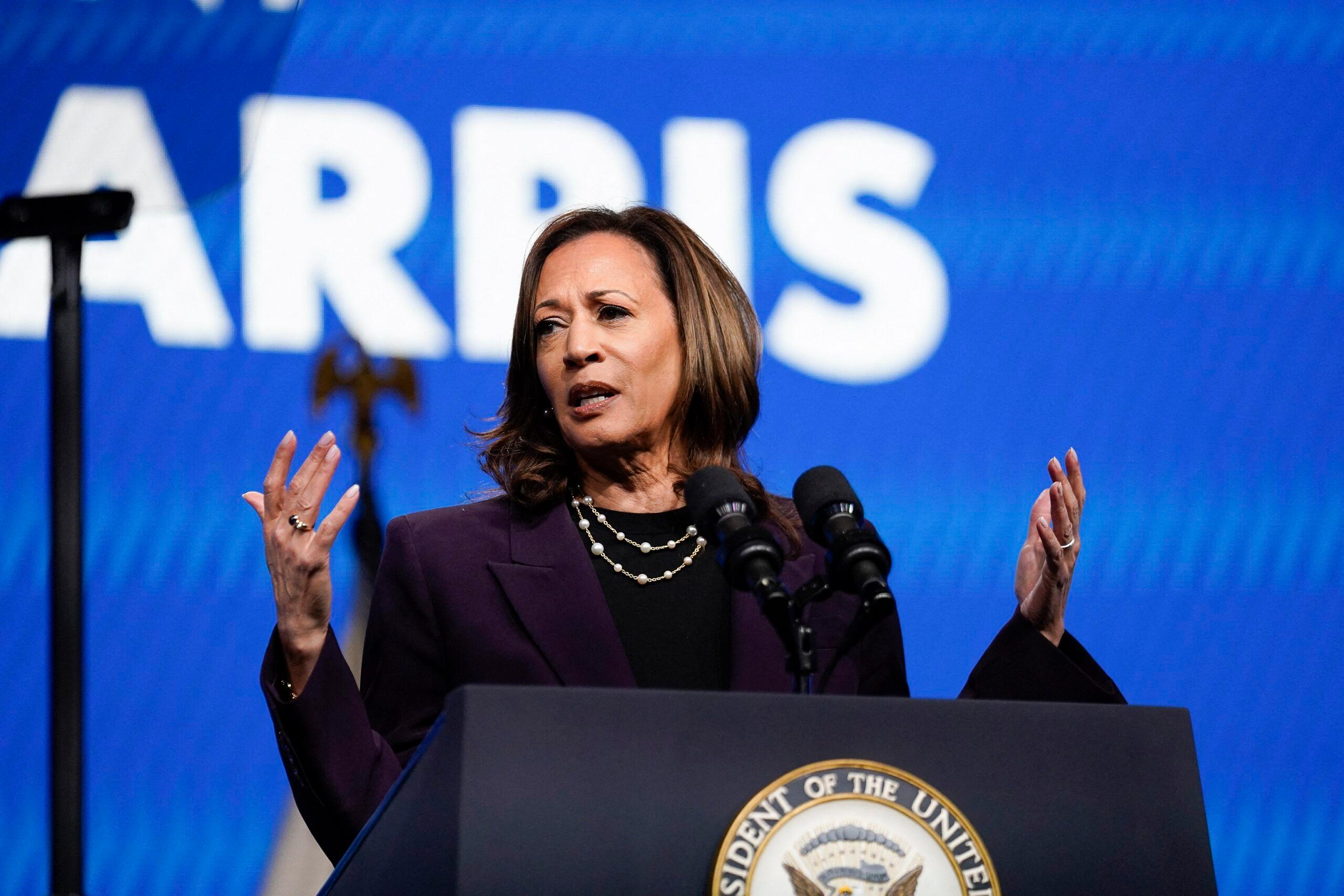 Kamala Harris di Konvensi Federasi Guru Amerika 2024