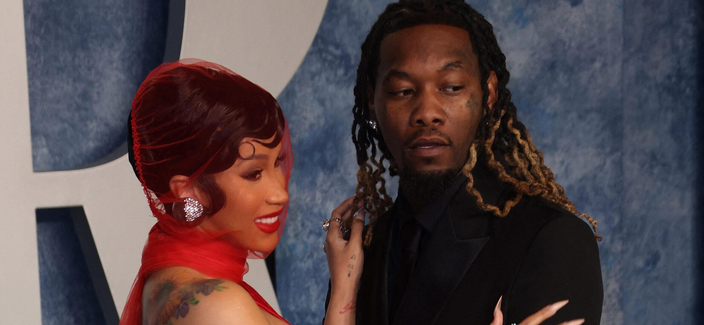 Cardi B and Offset at 2023 Vanity Fair Oscar Party