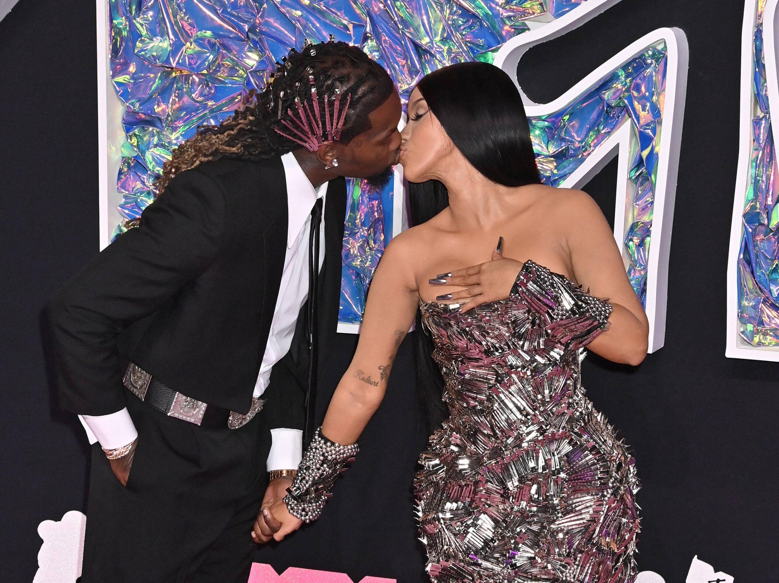 Cardi B and Offset at 2023 MTV Video Music Awards