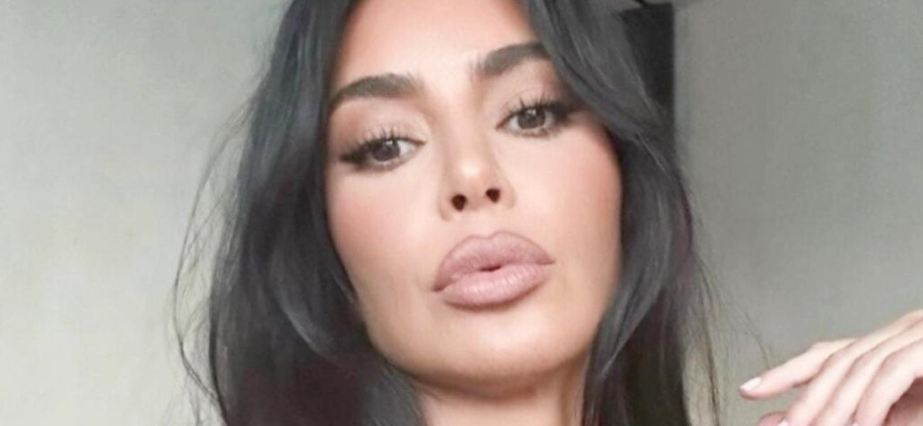 Kim Kardashian close up