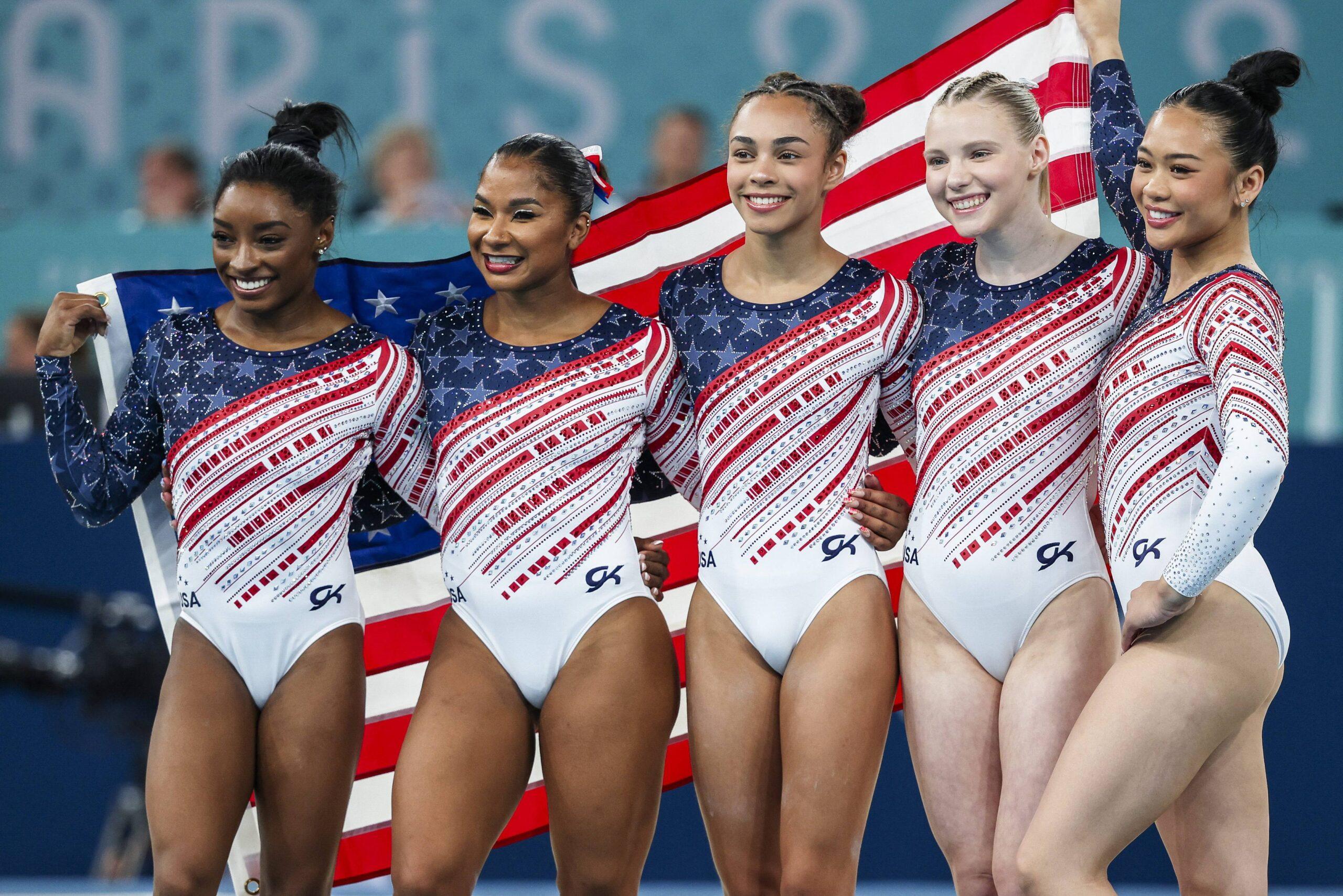 Seleção Feminina dos EUA ganha ouro nas Olimpíadas de Paris 2024 Final da Ginástica Artística Feminina por Equipe 