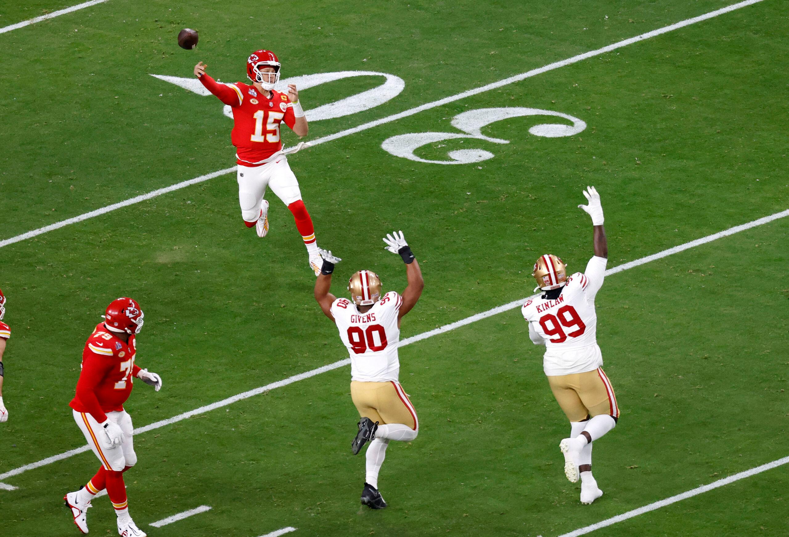 Kansas City Chiefs jogando no Super Bowl de 2024