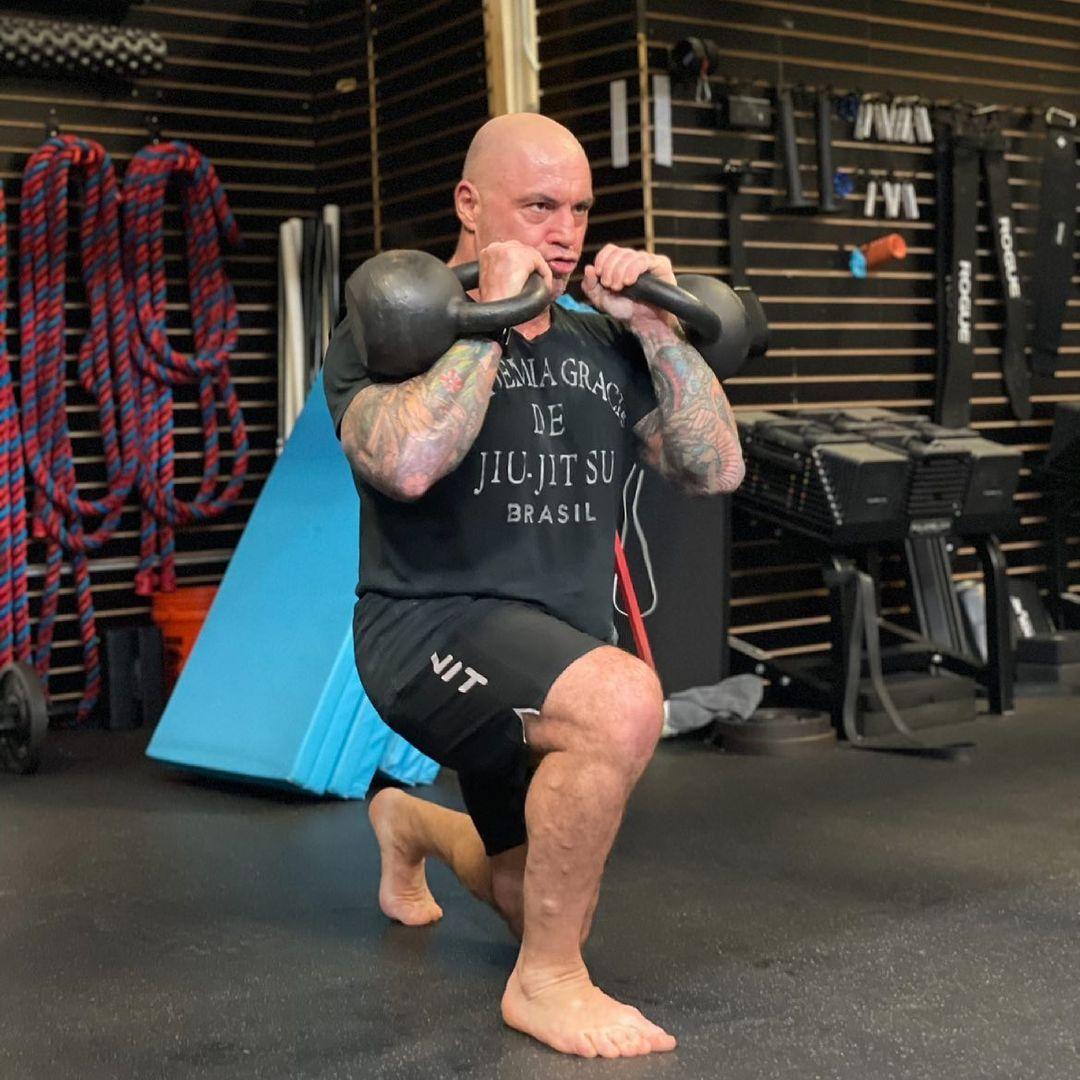 Joe Rogan working out