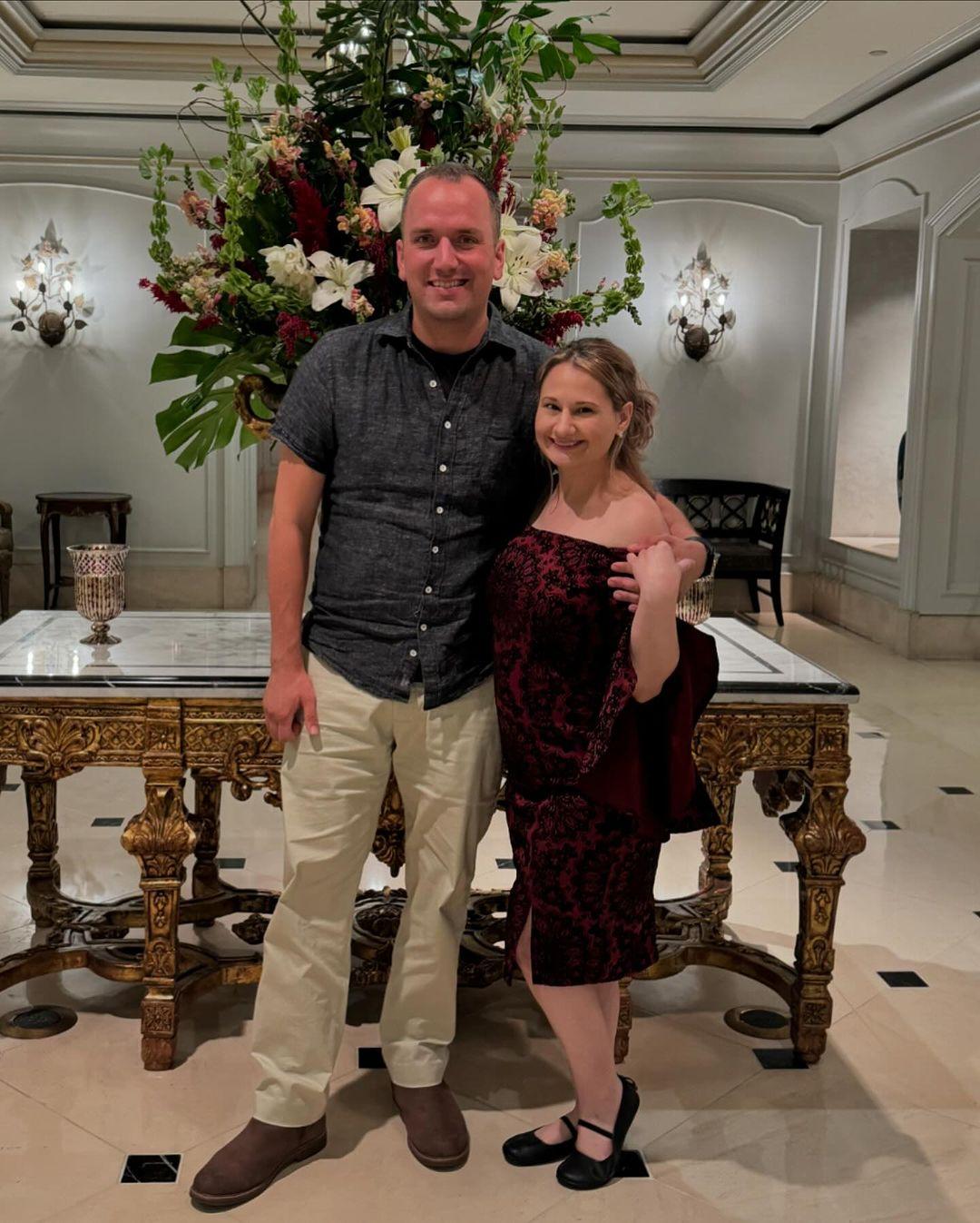 Ken Orker and Gypsy Rose Blanchard pose for the camera on Gypsy's 32nd birthday