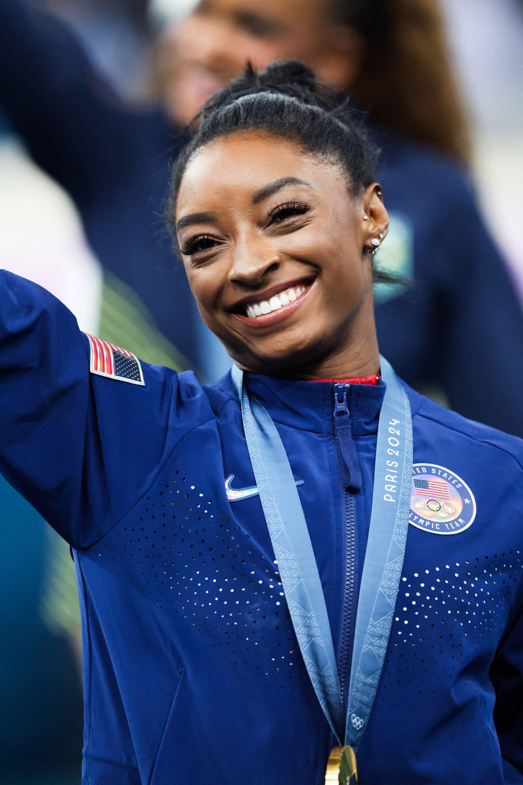 Simone Biles en los Juegos Olímpicos de 2024