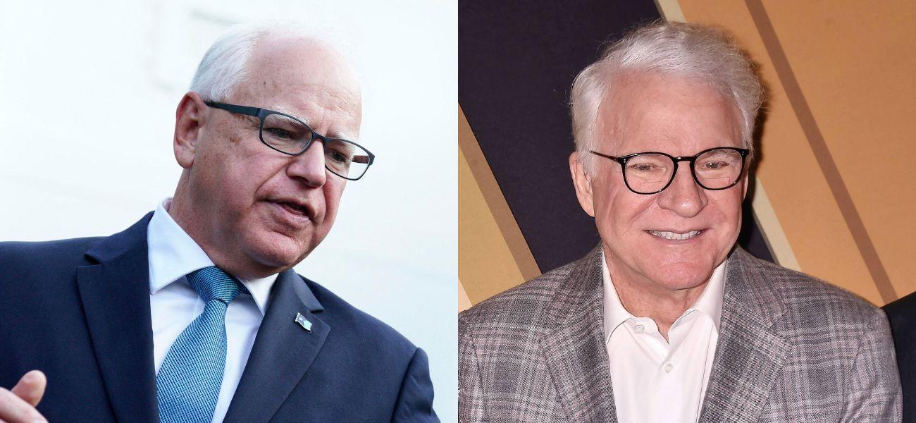 Tim Walz (leeft) Steve Martin (right)