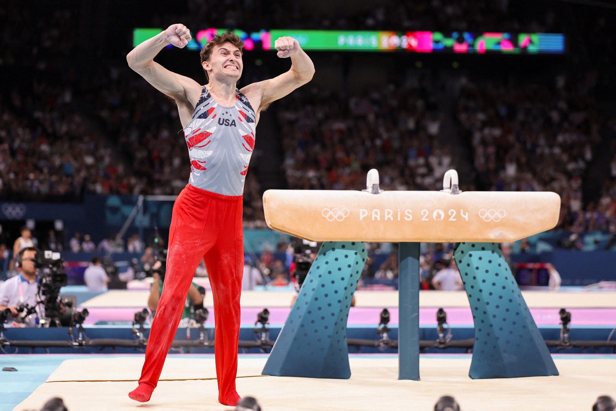 Stephen Nedoroscik at the 2024 Olympic Games in Paris