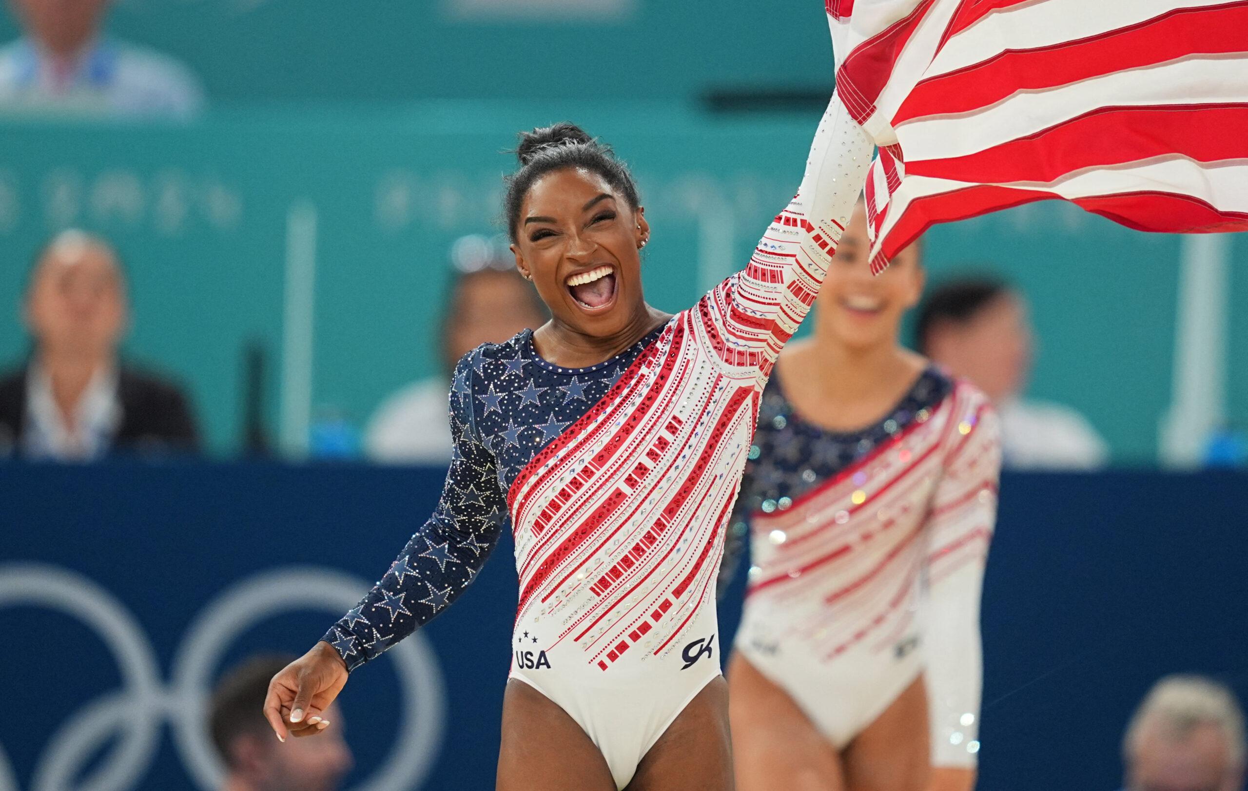 Simone Biles em Paris 2024: Ginástica Artística Feminina: EUA Ganha Ouro