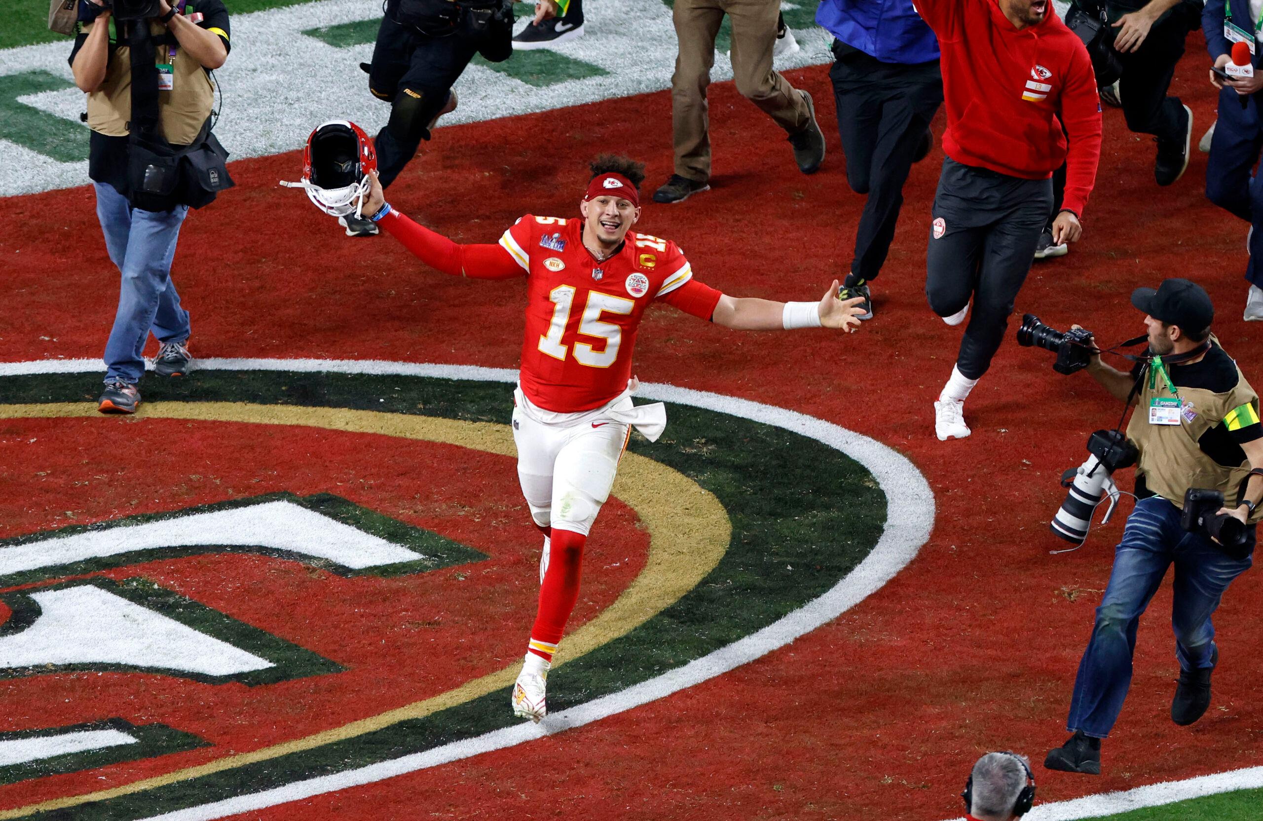 Patrick Mahomes di lapangan NFL