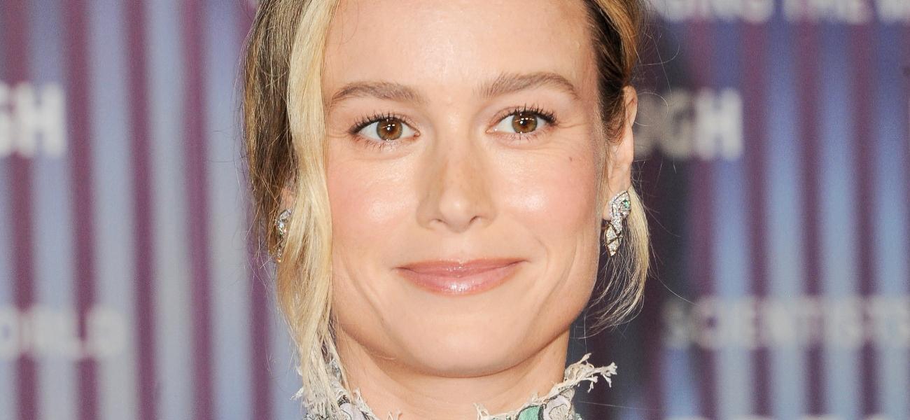 Brie Larson smiles close up