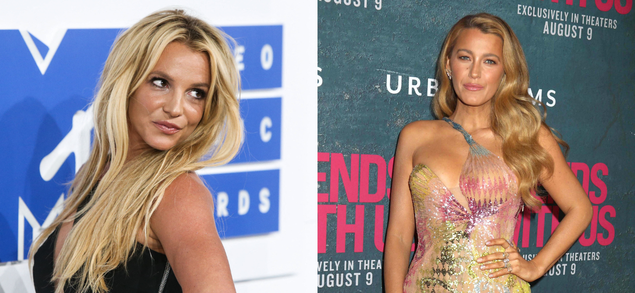 Britney Spears and Blake Lively pose