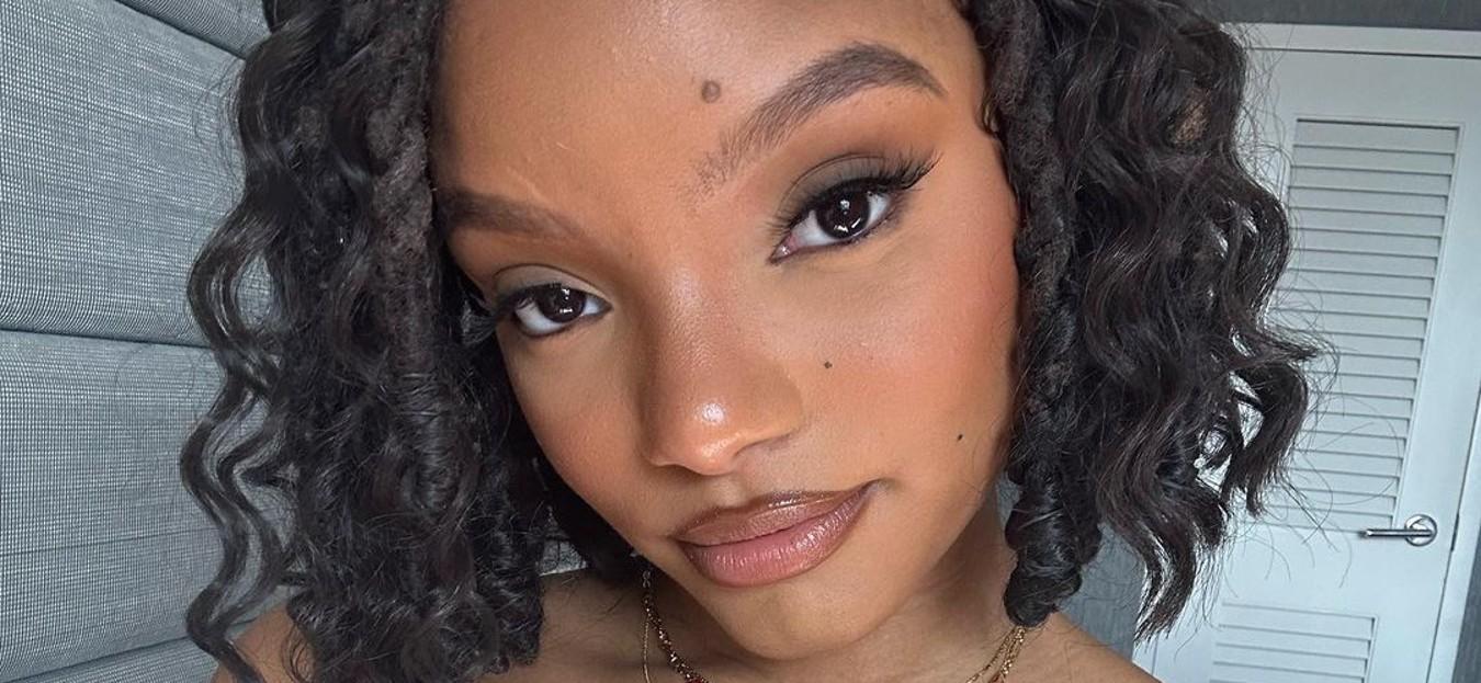 Halle Bailey snaps a selfie.