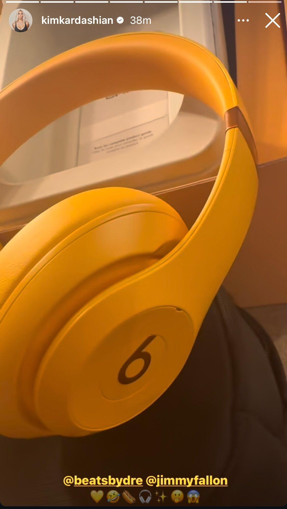 Captura de tela dos novos fones de ouvido Beats de Jimmy Fallon