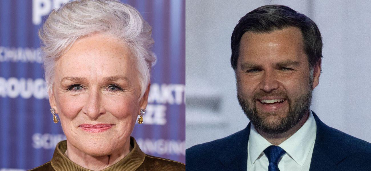 Glenn Close (left) JD Vance (right)