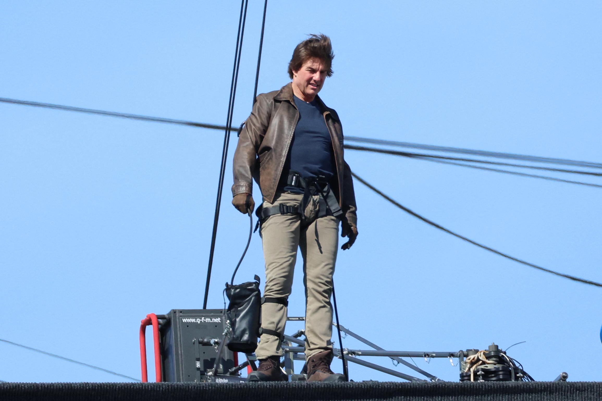 Tom Cruise na cerimônia de encerramento das Olimpíadas de Paris em 2024