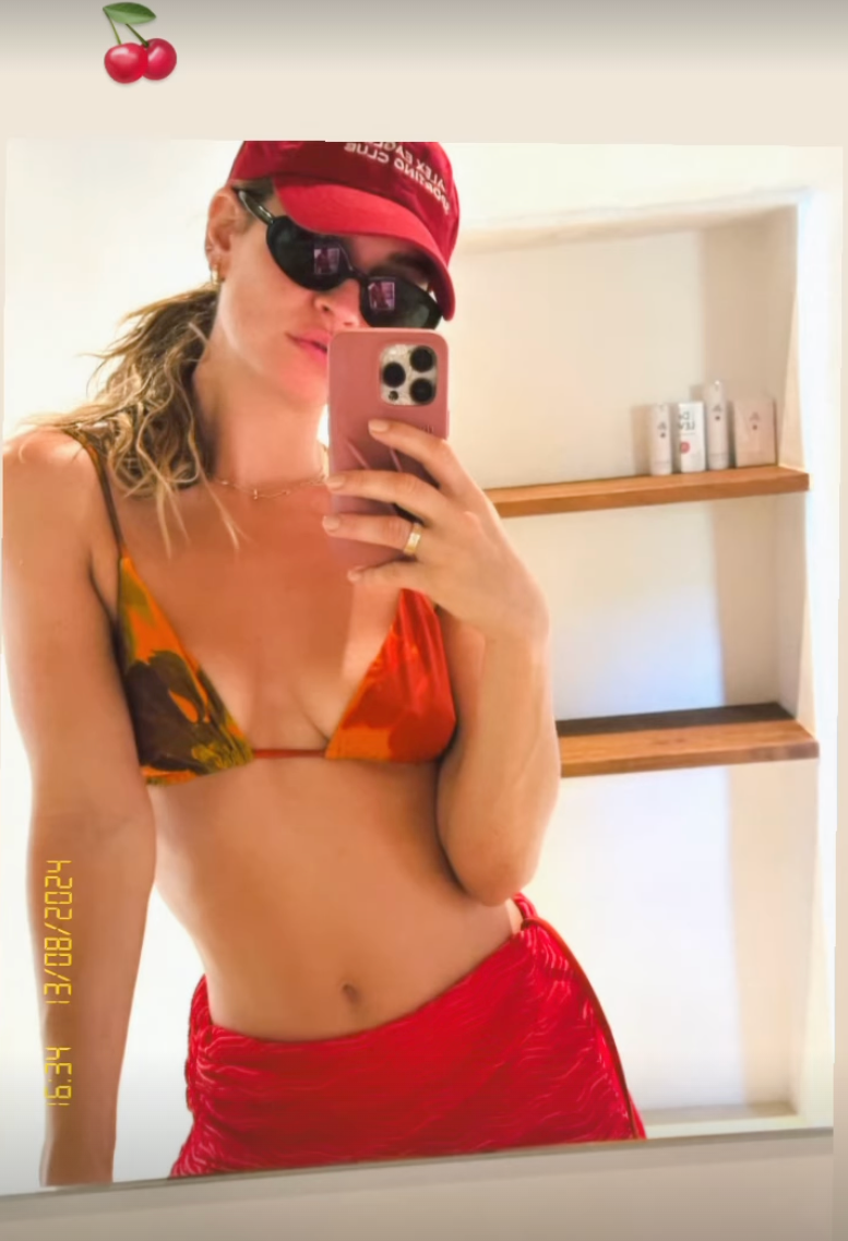 Lily James snaps a selfie.