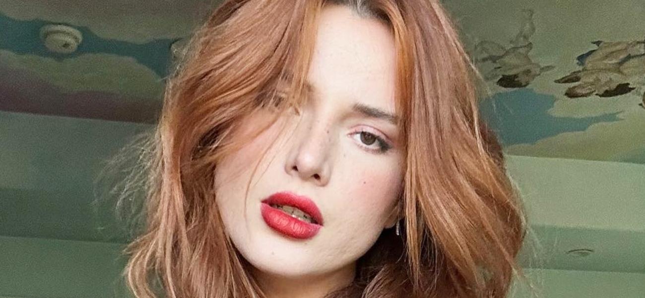 Bella Thorne poses close up