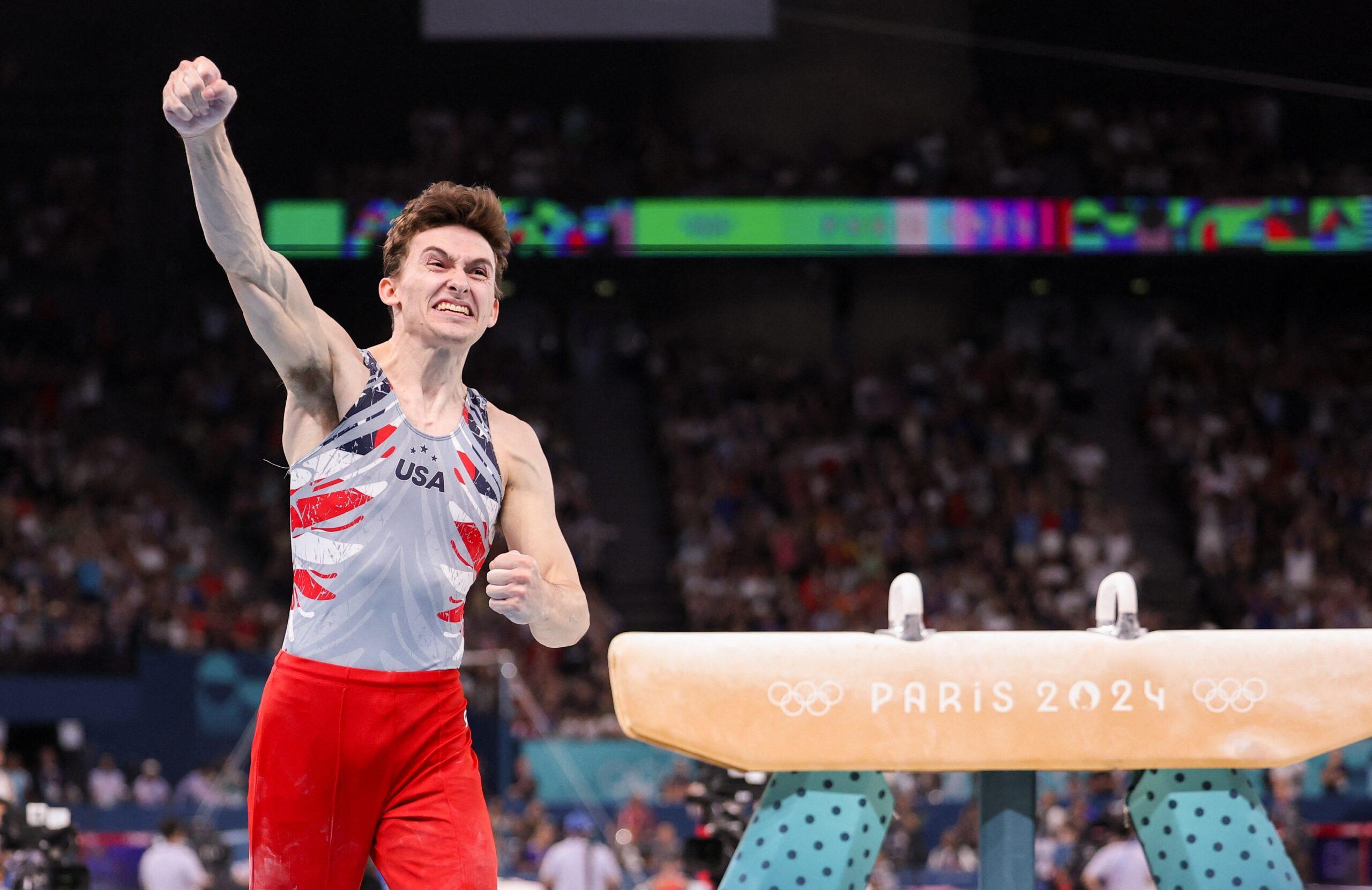 Stephen Nedoroscik at the 2024 Olympic Games in Paris