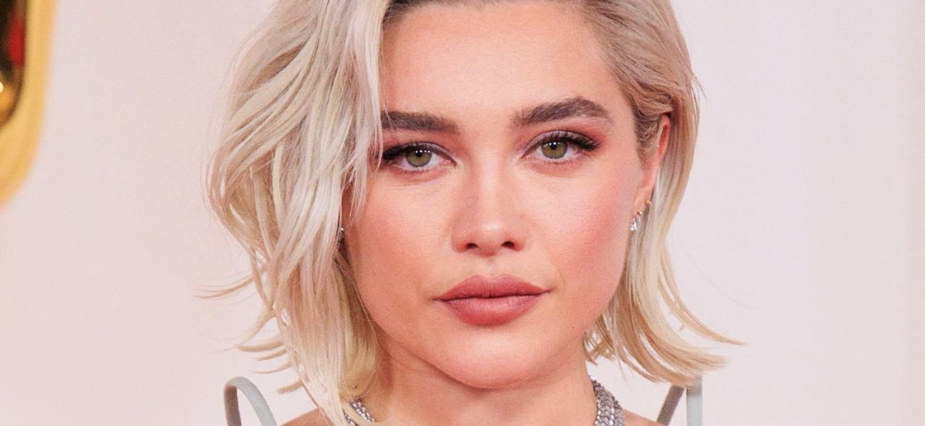 Florence Pugh posing close up