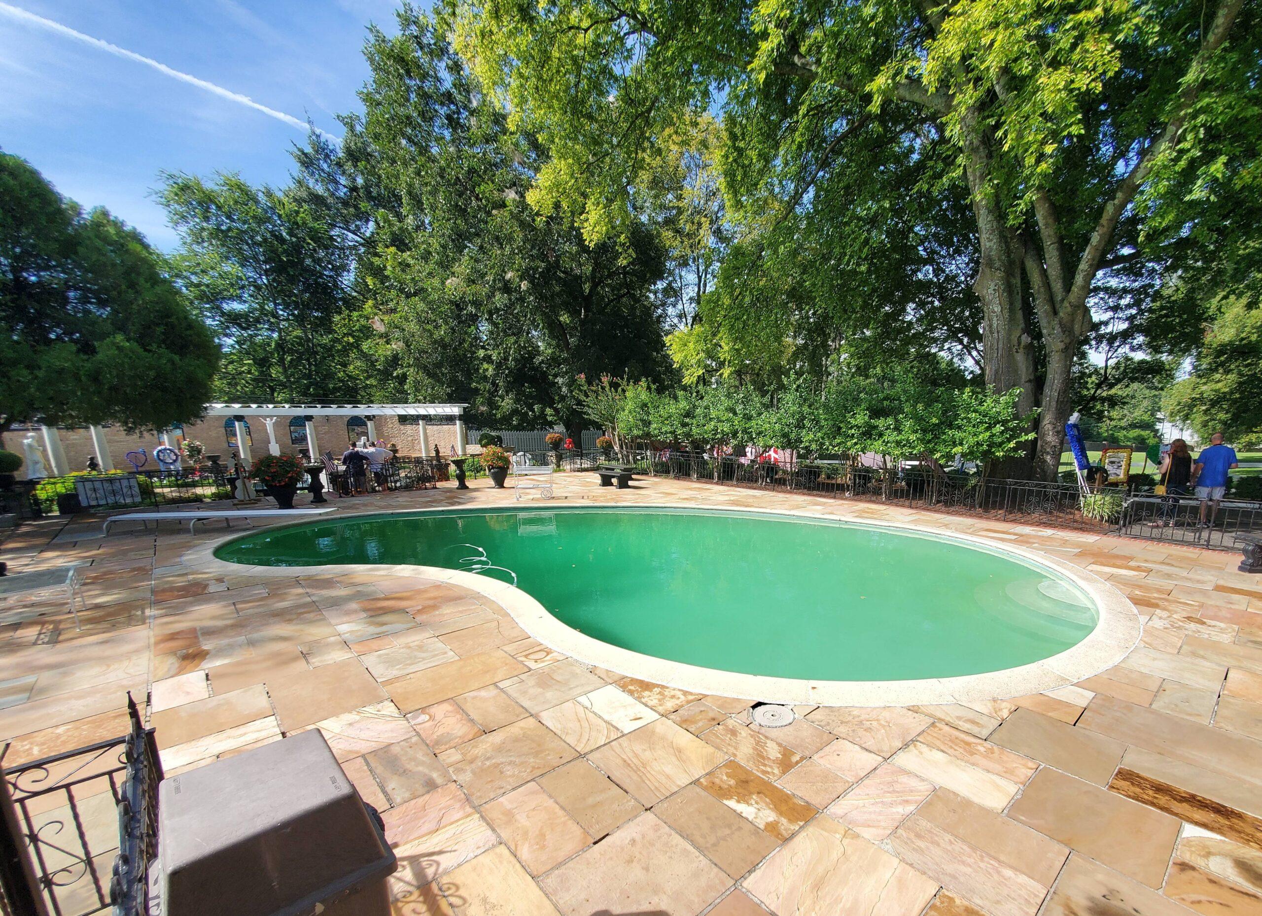 Elvis Presley home and grave site at his Graceland location in Memphis