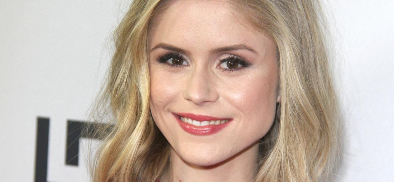 Erin Moriarty smiles close up