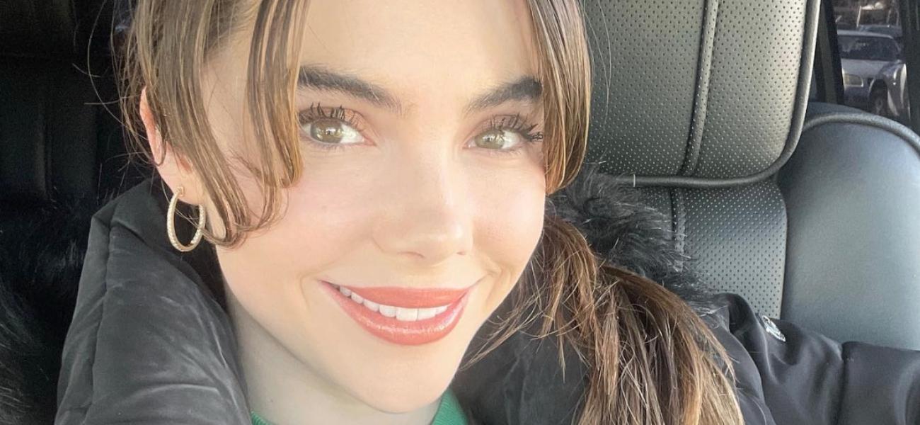 McKayla Maroney takes a car selfie