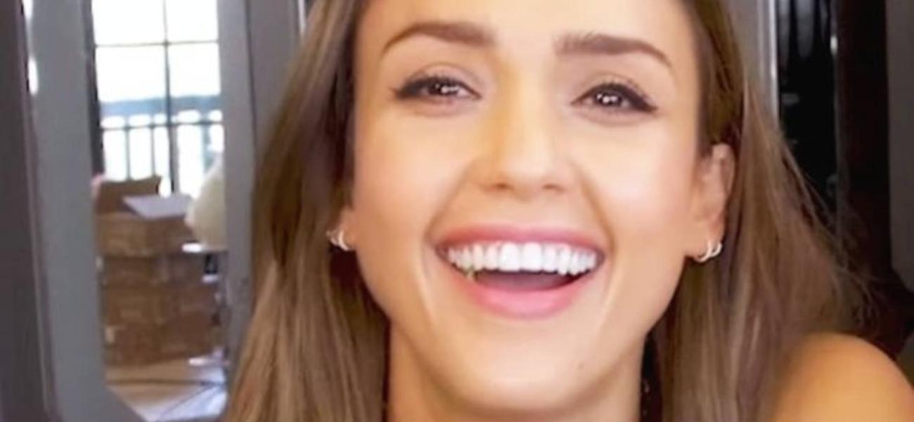 Jessica Alba smiling close up