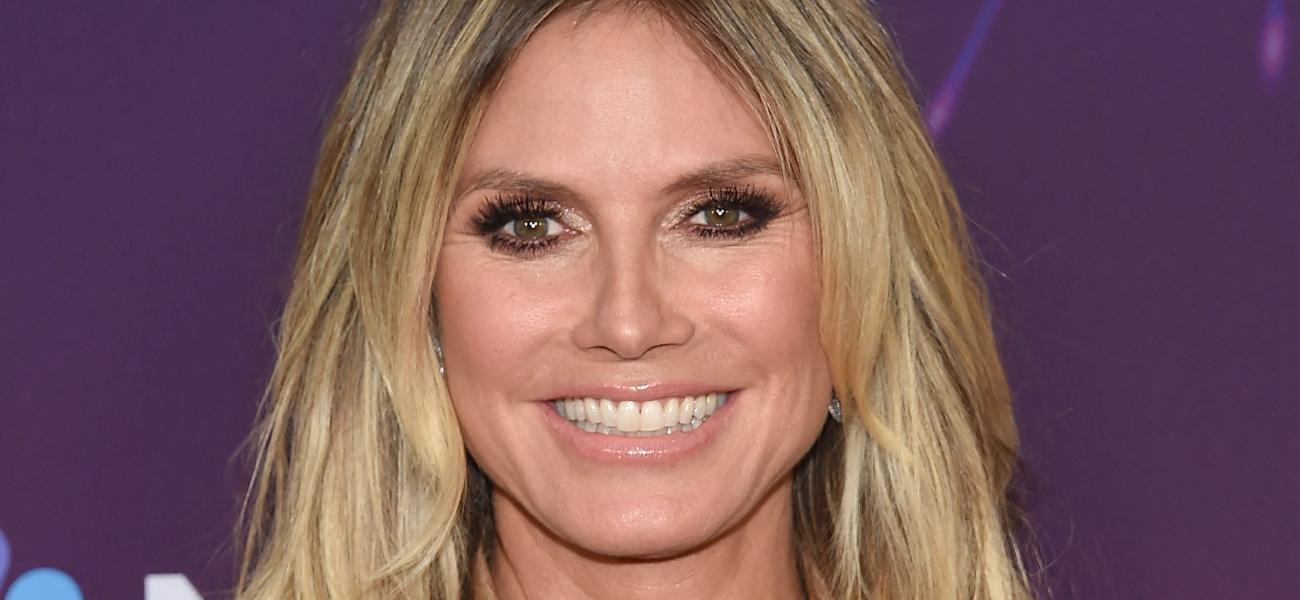 Heidi Klum smiles close up