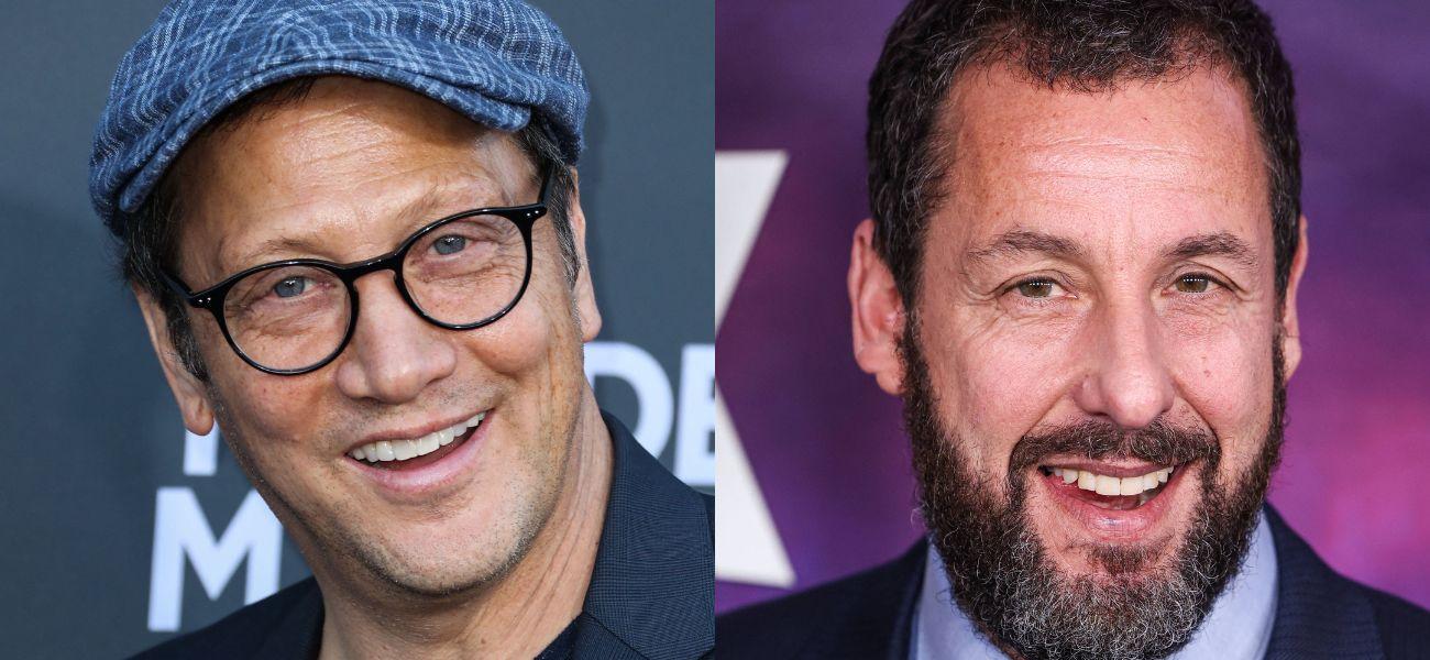 Rob Schneider (left) Adam Sandler (right)