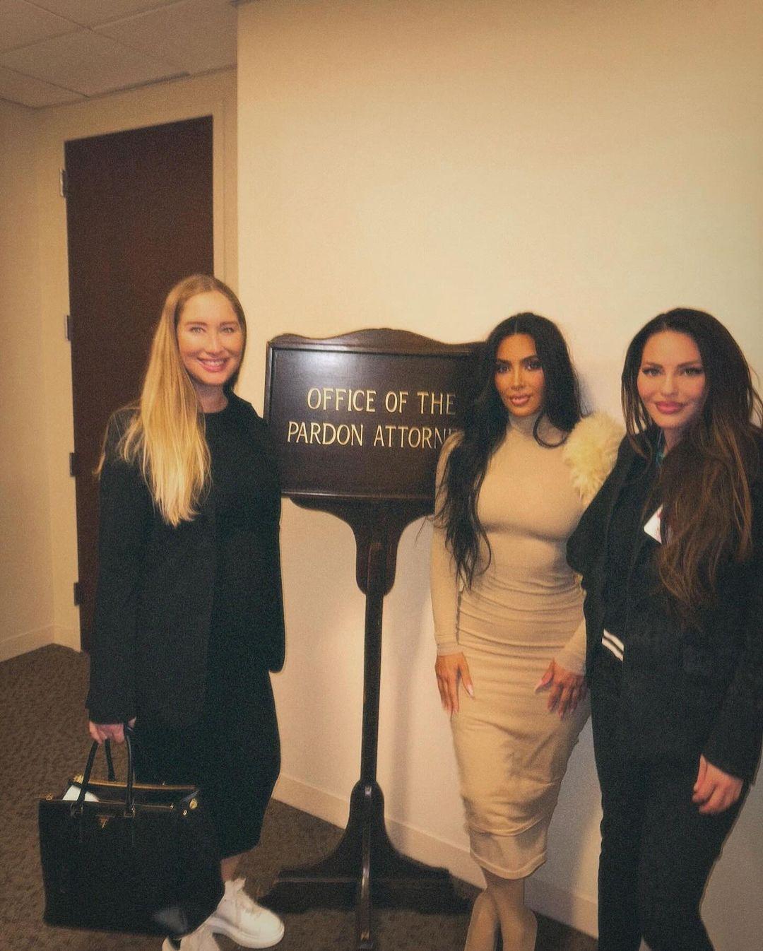 Kim Kardashian visits the Department of Justice