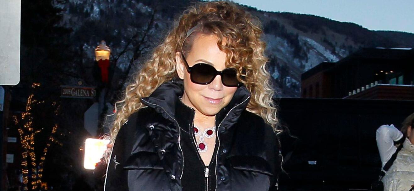 Mariah Carey is seen shopping at Moncler