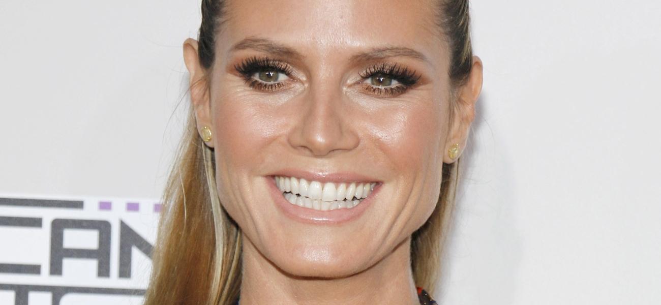 Heidi Klum smiles close up