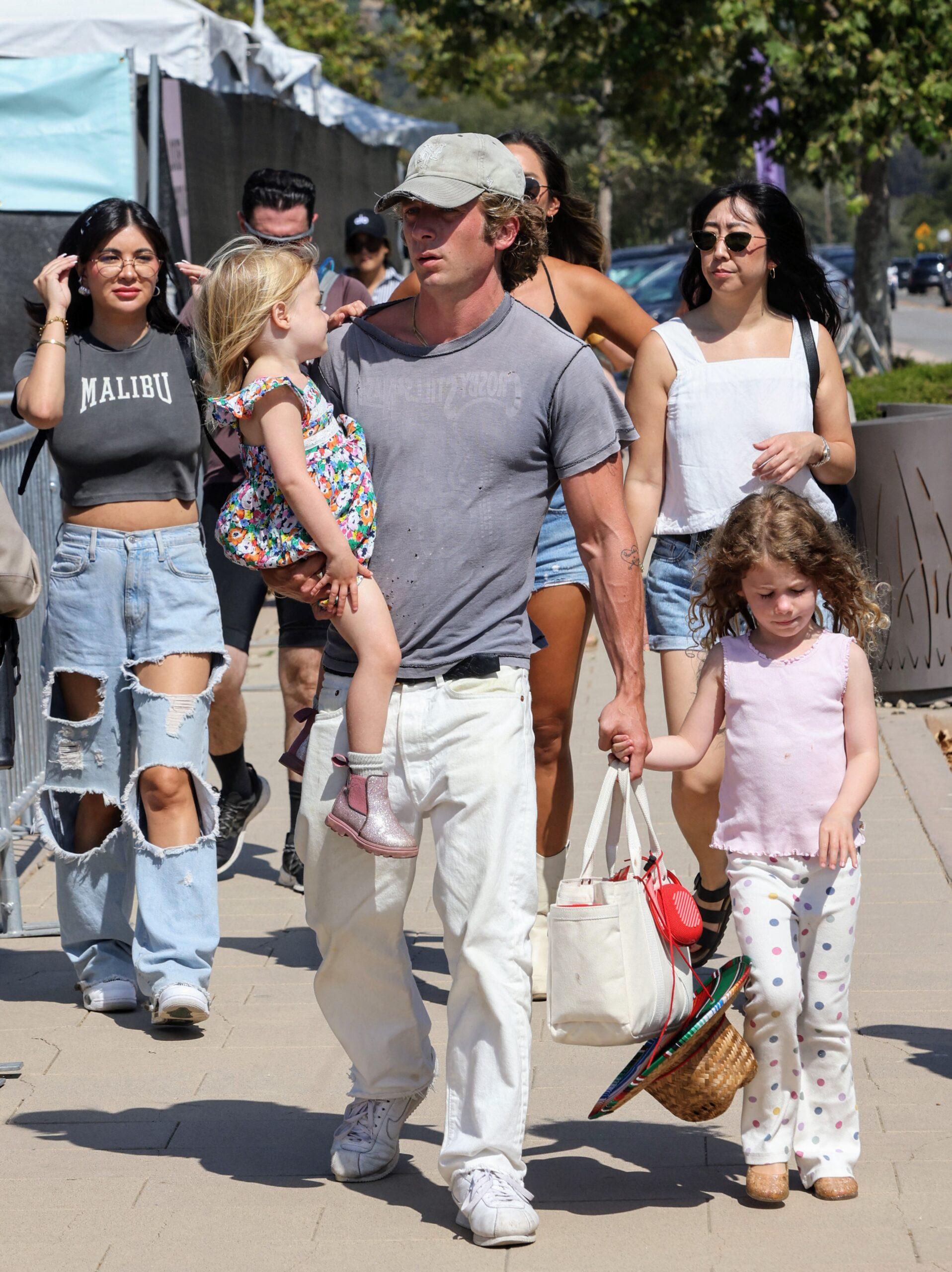 Jeremy Allen White is seen taking daughters to the the Annual Malibu Chili Cook Off